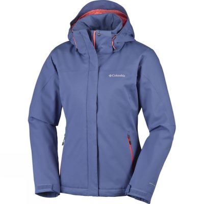 Chaquetas Columbia Everett Mountain Mujer - Azules / Coral - Chile PUR796810